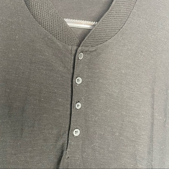 NWOT Frank and Oak Black Henley - Picture 8 of 11